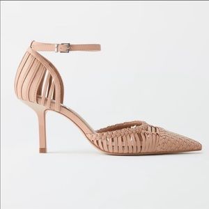 Zara Woven High Heel shoes